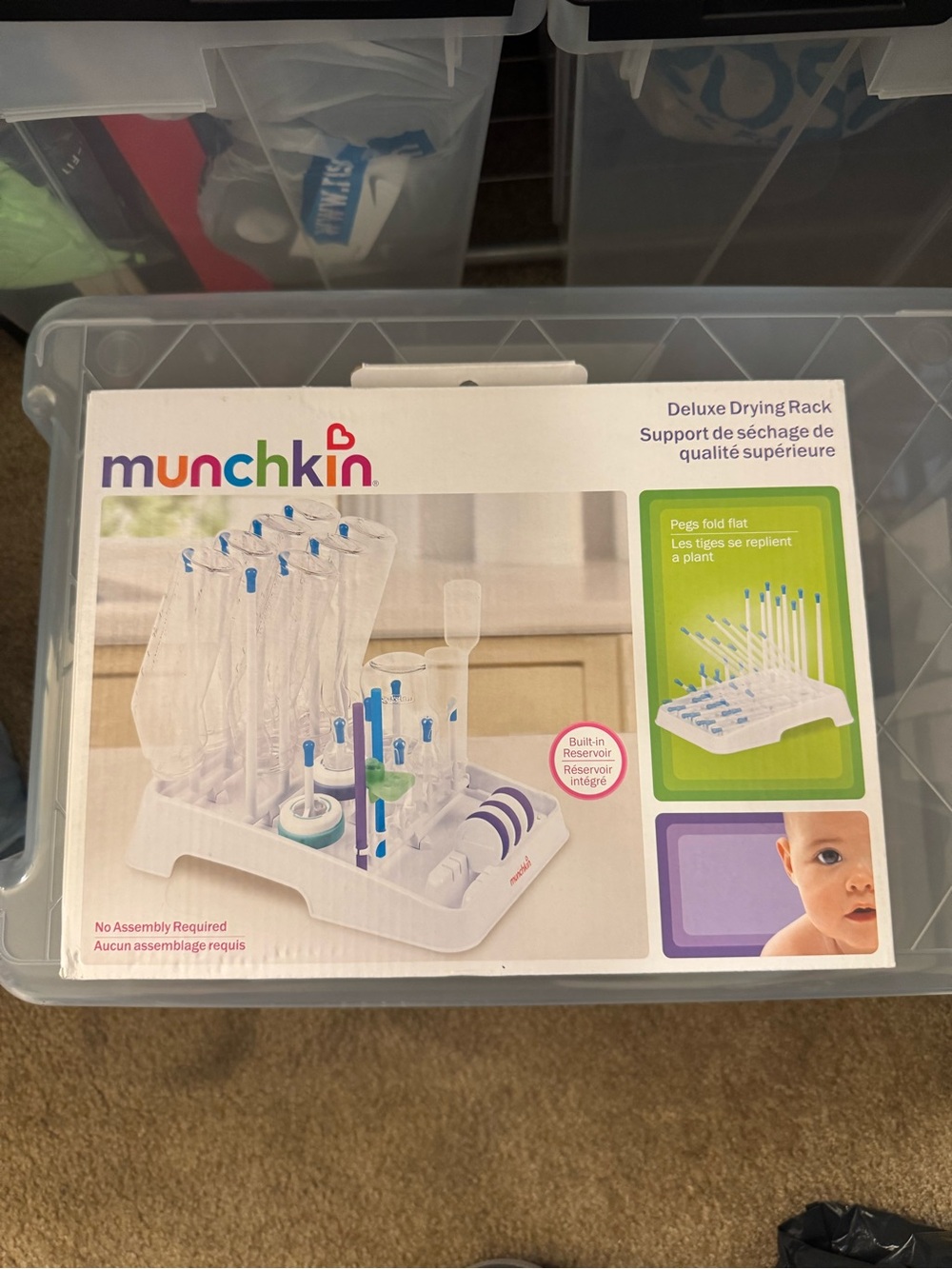 Baby bottle drying rack